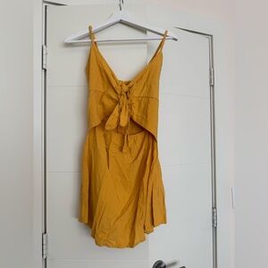 Mustard Yellow Sleeveless Dress